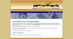 Desktop Screenshot of elektro-dinge.de