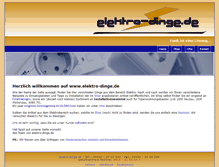 Tablet Screenshot of elektro-dinge.de